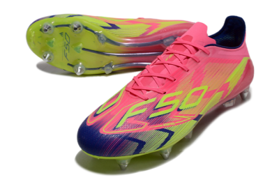 Adidas F50 Elite SG Football Boots - Pink/Blue/Yellow