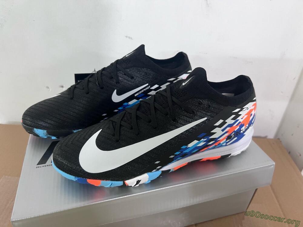 Nike Air Zoom Mercurial Vapor 16 Elite TF Football Shoes - Black/Blue/Orange