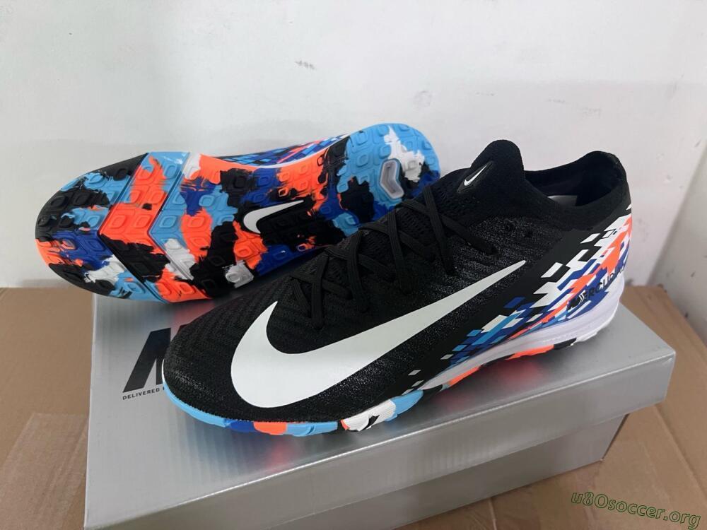 Nike Air Zoom Mercurial Vapor 16 Elite TF Football Shoes - Black/Blue/Orange