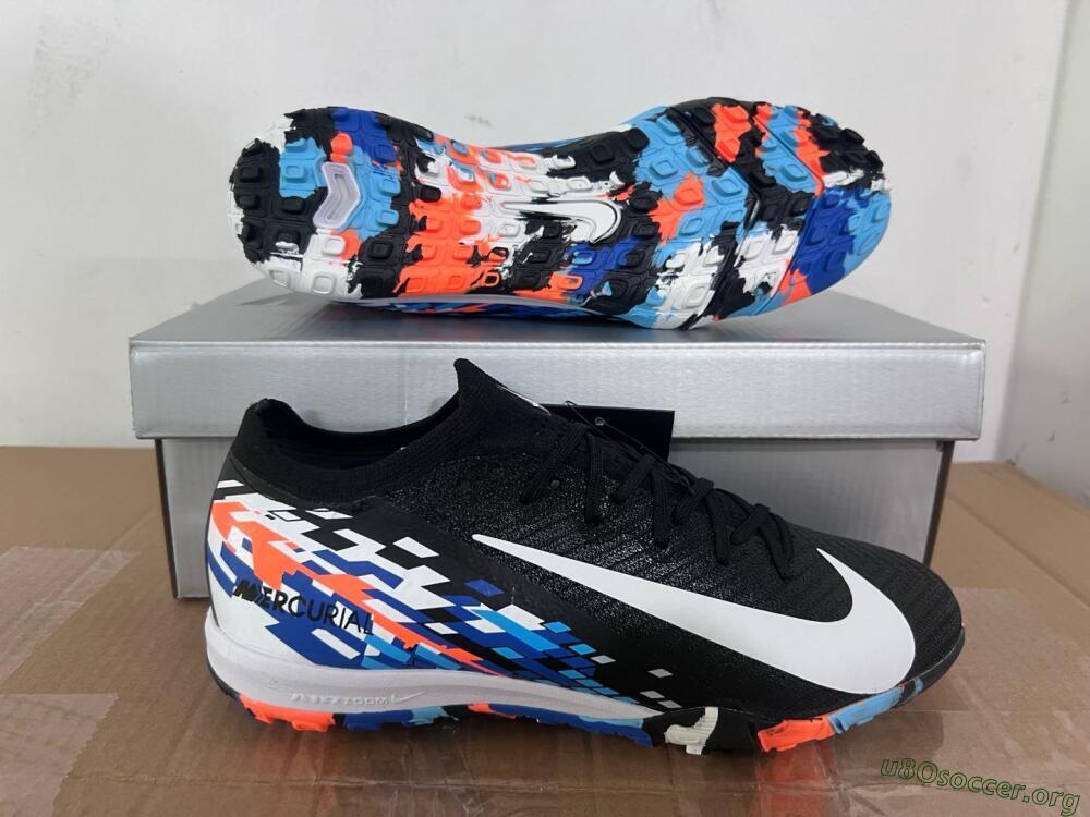 Nike Air Zoom Mercurial Vapor 16 Elite TF Football Shoes - Black/Blue/Orange