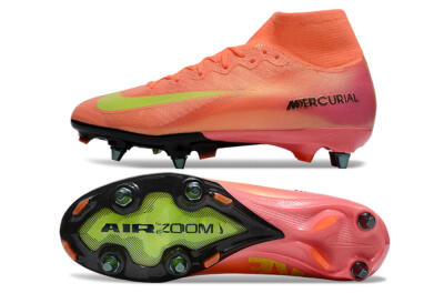 Nike Air Zoom Mercurial Superfly 10 Elite SG Football Boots - Red/Yellow/Black