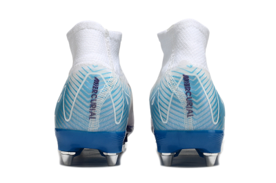 Nike Air Zoom Mercurial Superfly 10 Elite SG Football Boots - White/Purple/Blue