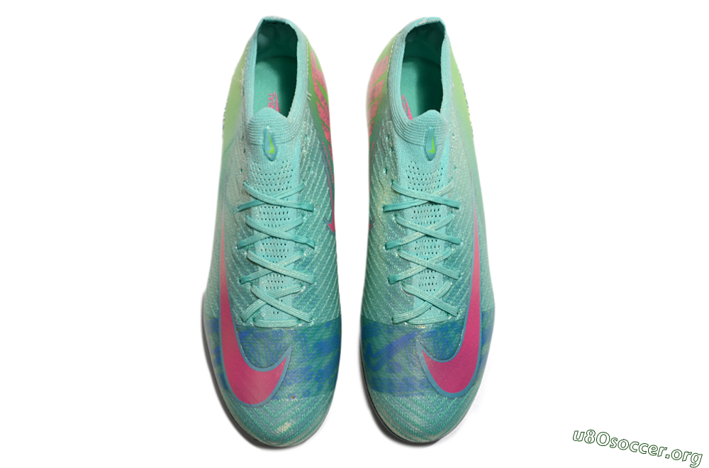 Nike Air Zoom Mercurial Vapor 16 Elite SG Football Boots - Jade/Pink/Blue 4