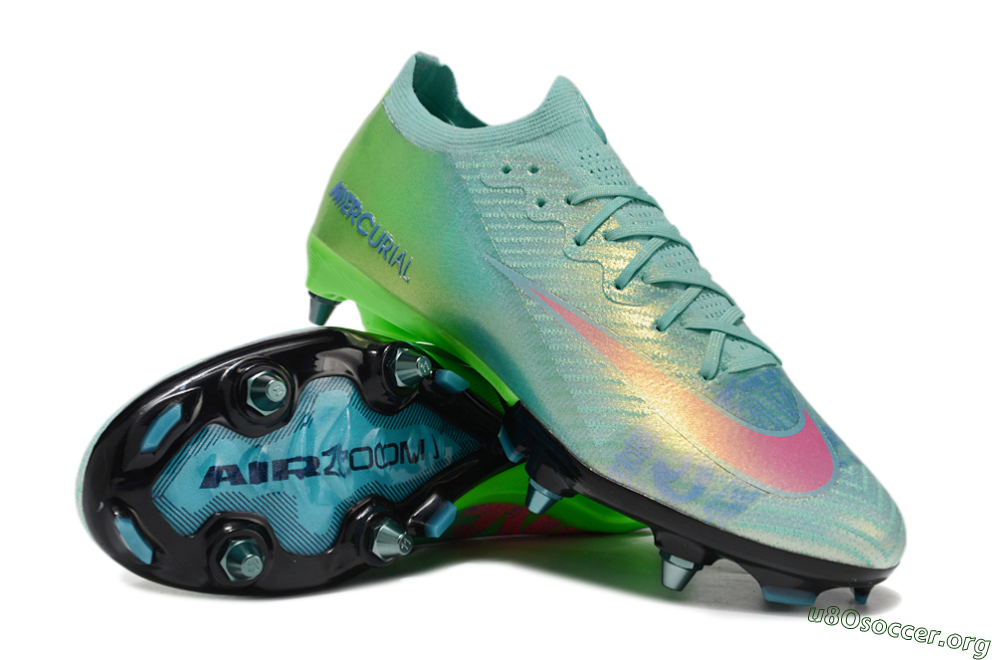 Nike Air Zoom Mercurial Vapor 16 Elite SG Football Boots - Jade/Pink/Blue 0