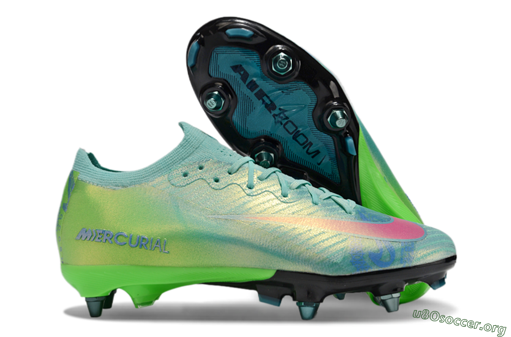 Nike Air Zoom Mercurial Vapor 16 Elite SG Football Boots - Jade/Pink/Blue 2