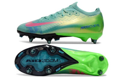 Nike Air Zoom Mercurial Vapor 16 Elite SG Football Boots - Jade/Pink/Blue