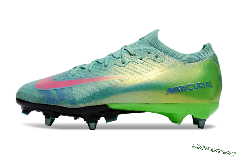 Nike Air Zoom Mercurial Vapor 16 Elite SG Football Boots - Jade/Pink/Blue 3