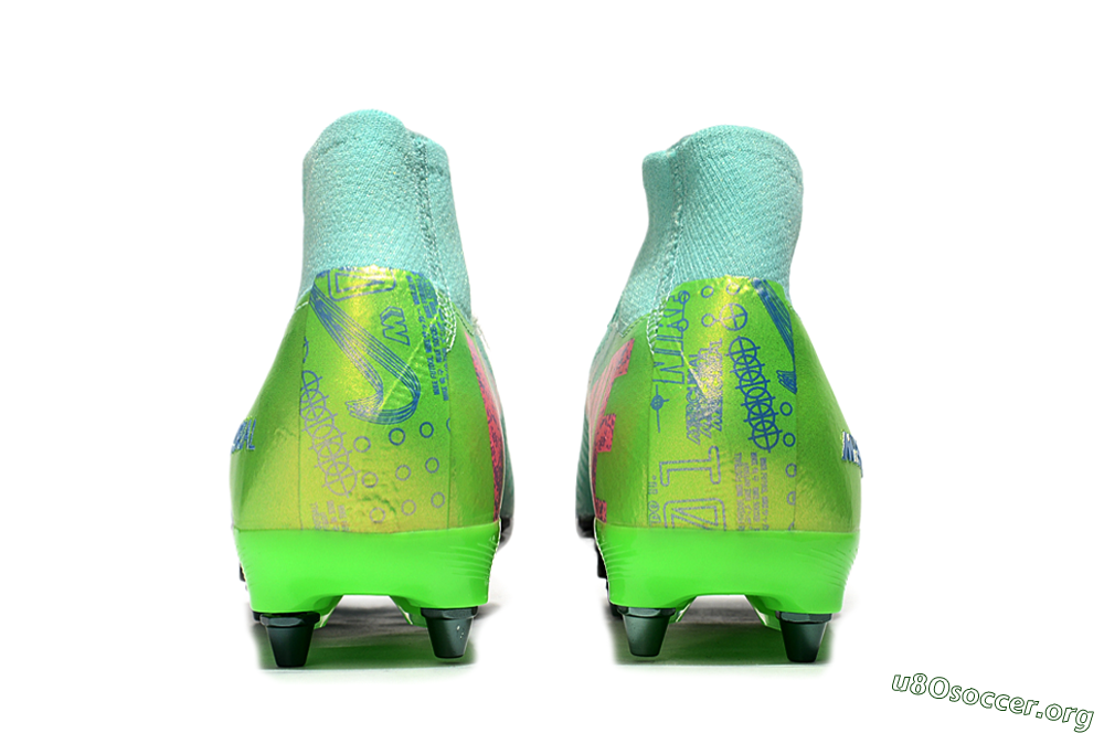 Nike Air Zoom Mercurial Superfly 10 Elite SG Football Boots - Jade/Pink/Blue 5