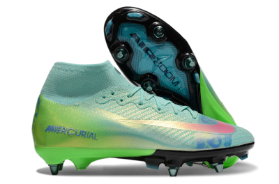 Nike Air Zoom Mercurial Superfly 10 Elite SG Football Boots - Jade/Pink/Blue