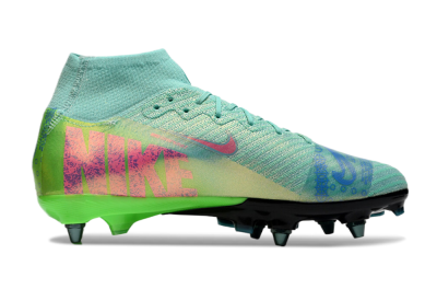 Nike Air Zoom Mercurial Superfly 10 Elite SG Football Boots - Jade/Pink/Blue