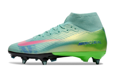 Nike Air Zoom Mercurial Superfly 10 Elite SG Football Boots - Jade/Pink/Blue