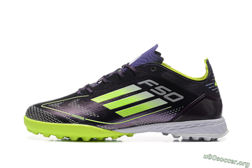 Adidas F50 Pro TF Football Shoes - Purple/Yellow/White 3
