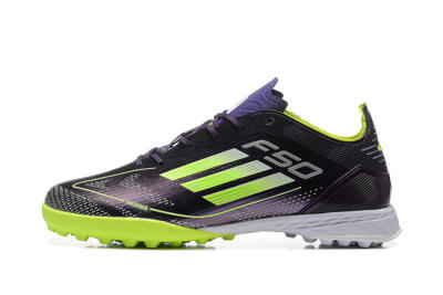 Adidas F50 Pro TF Football Shoes - Purple/Yellow/White