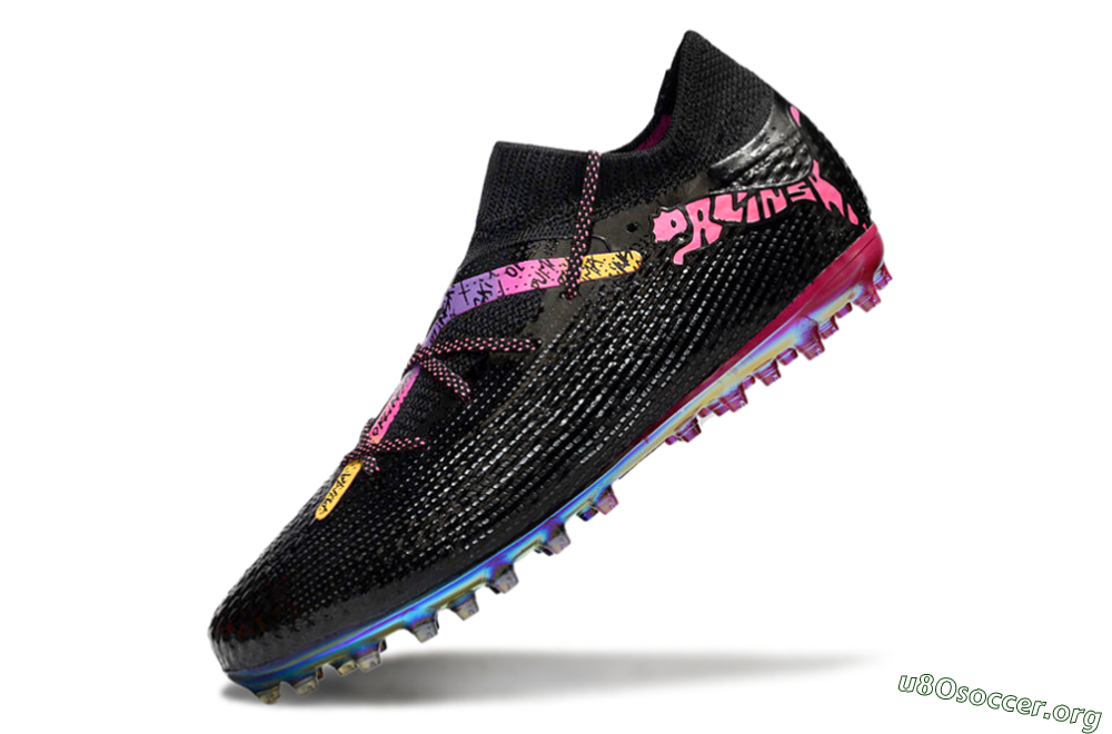 Puma Future Ultimate MG Football Boots - Black/Pink/Yellow 5