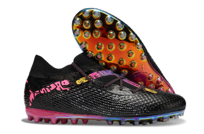 Puma Future Ultimate MG Football Boots - Black/Pink/Yellow