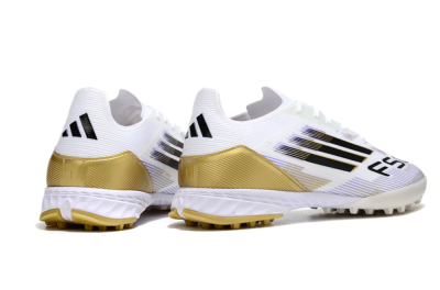 Adidas F50 Pro TF Football Shoes - White/Black/Yellow