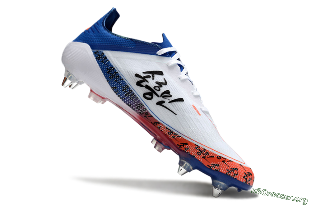 Adidas F50 Elite SG Football Boots - White/Black/Red/Blue 4