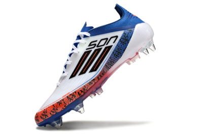 Adidas F50 Elite SG Football Boots - White/Black/Red/Blue