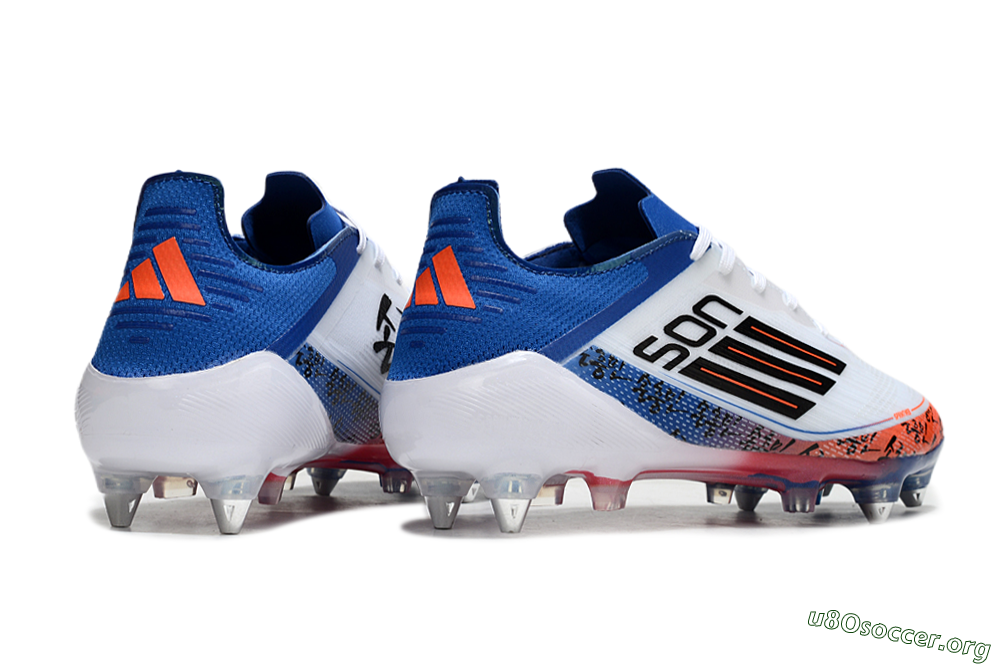 Adidas F50 Elite SG Football Boots - White/Black/Red/Blue 6