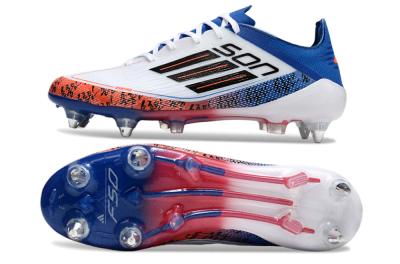 Adidas F50 Elite SG Football Boots - White/Black/Red/Blue