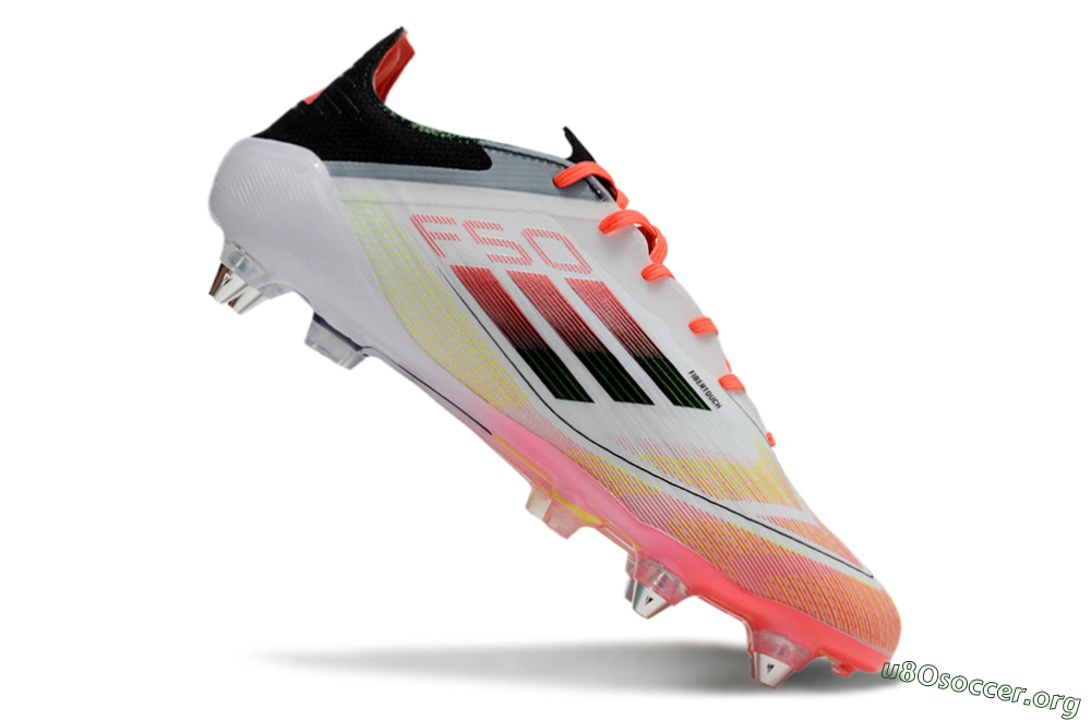 Adidas F50 Elite SG Football Boots - White/Red/Yellow/Black 4