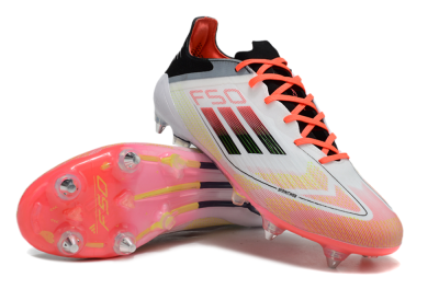 Adidas F50 Elite SG Football Boots - White/Red/Yellow/Black