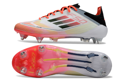 Adidas F50 Elite SG Football Boots - White/Red/Yellow/Black