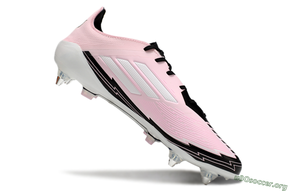 Messi x Adidas F50 Elite SG Football Boots - Pink/White/Black 4
