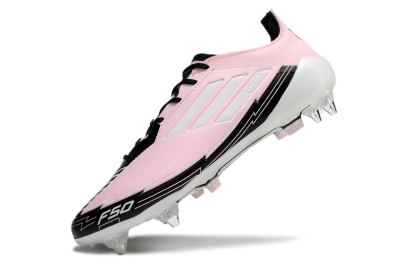 Messi x Adidas F50 Elite SG Football Boots - Pink/White/Black