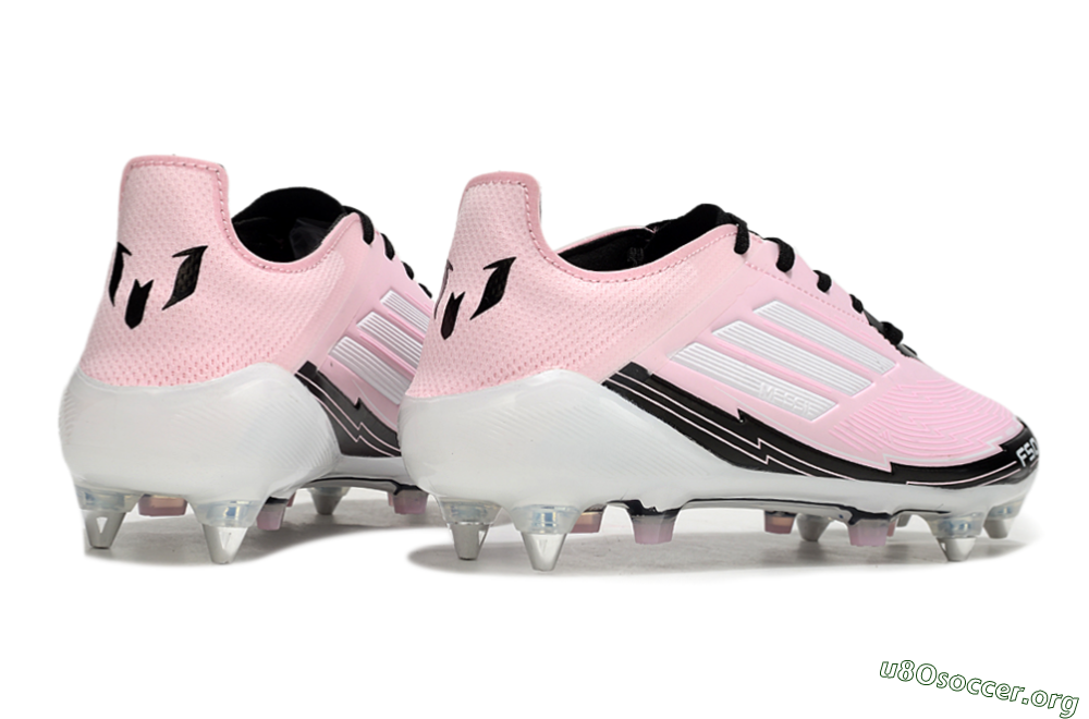 Messi x Adidas F50 Elite SG Football Boots - Pink/White/Black 6