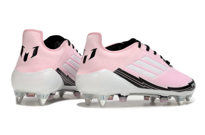 Messi x Adidas F50 Elite SG Football Boots - Pink/White/Black