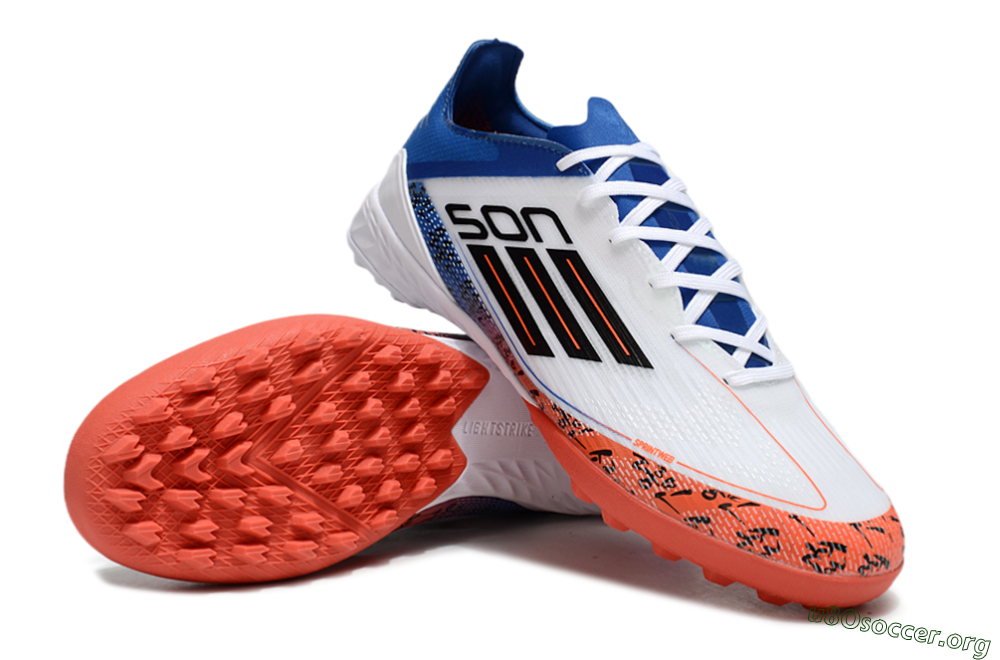 Adidas F50 Elite TF Football Shoes - White/Black/Blue/Red 0