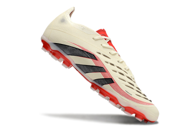 Adidas Predator 25+ Elite AG Football Boots - Beige/Red/Black