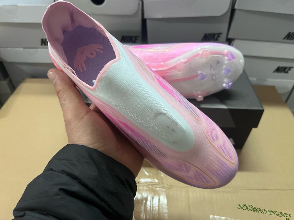 Adidas F50 Elite Laceless FG Football Boots - White/Pink/Gold