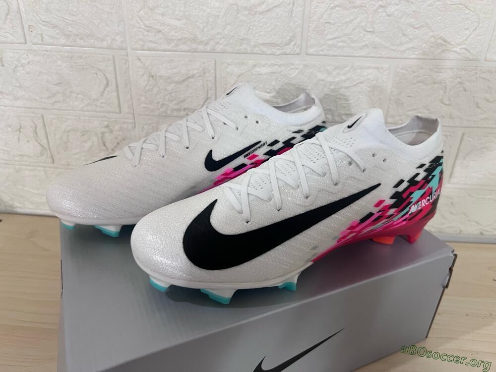 Nike Air Zoom Mercurial Vapor 16 Elite FG Football Boots - White/Black/Red