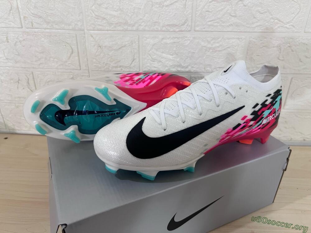 Nike Air Zoom Mercurial Vapor 16 Elite FG Football Boots - White/Black/Red