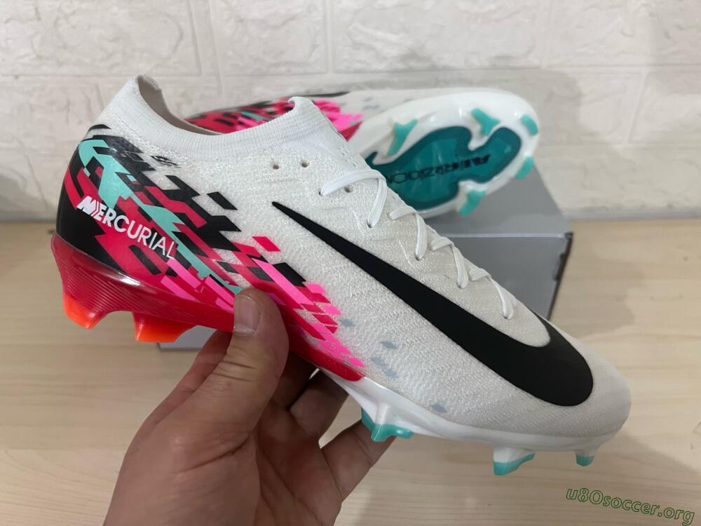 Nike Air Zoom Mercurial Vapor 16 Elite FG Football Boots - White/Black/Red