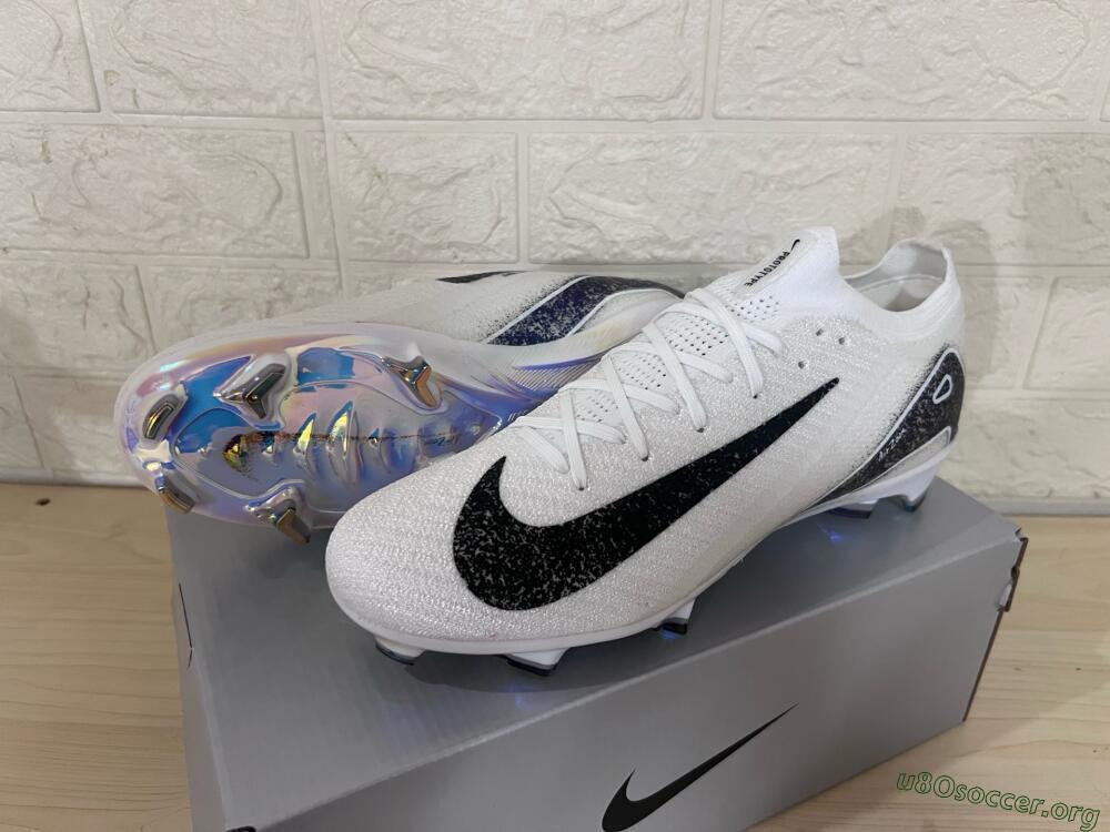 Nike Air Zoom Mercurial Vapor 16 Elite FG Football Boots - White/Black/Blue/Gold
