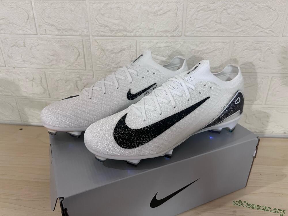 Nike Air Zoom Mercurial Vapor 16 Elite FG Football Boots - White/Black/Blue/Gold