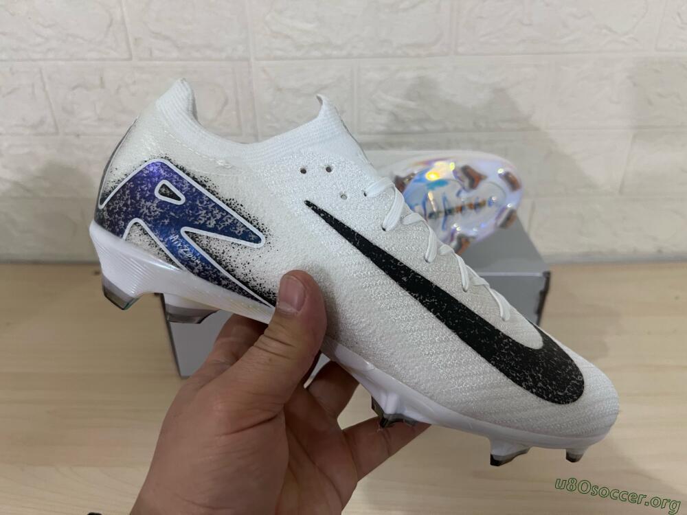 Nike Air Zoom Mercurial Vapor 16 Elite FG Football Boots - White/Black/Blue/Gold