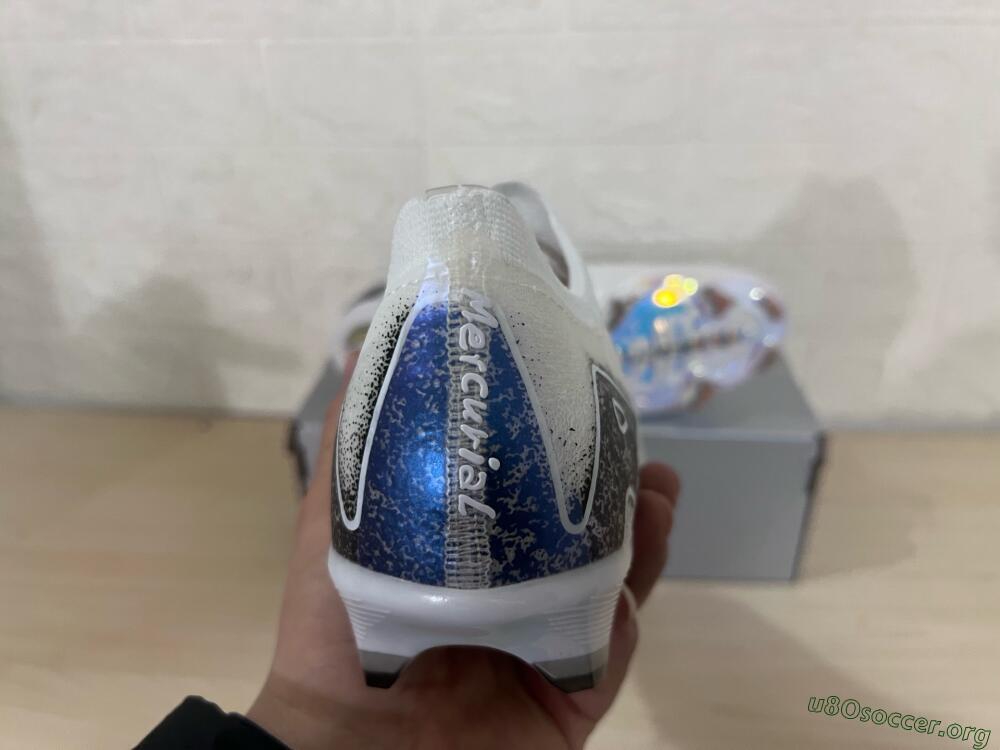 Nike Air Zoom Mercurial Vapor 16 Elite FG Football Boots - White/Black/Blue/Gold