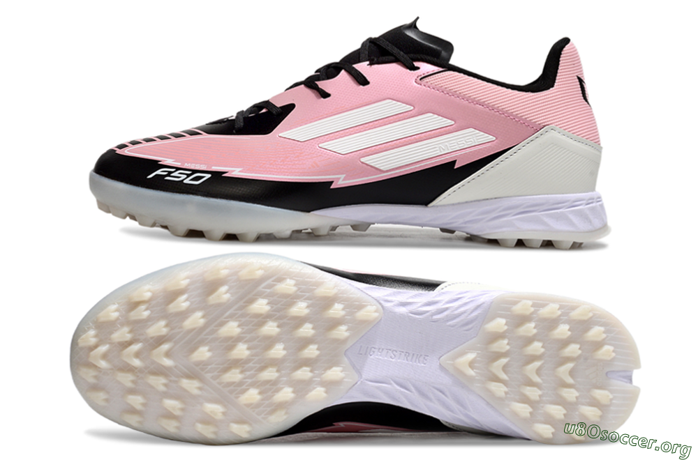 Adidas F50 Pro TF Football Shoes - Pink/Black/White 1