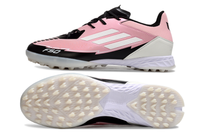Adidas F50 Pro TF Football Shoes - Pink/Black/White