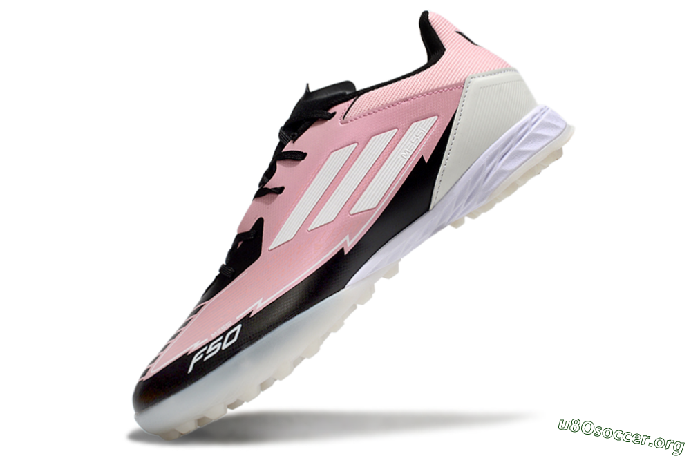 Adidas F50 Pro TF Football Shoes - Pink/Black/White 5