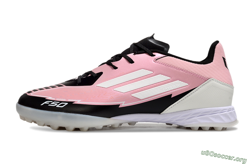 Adidas F50 Pro TF Football Shoes - Pink/Black/White 3