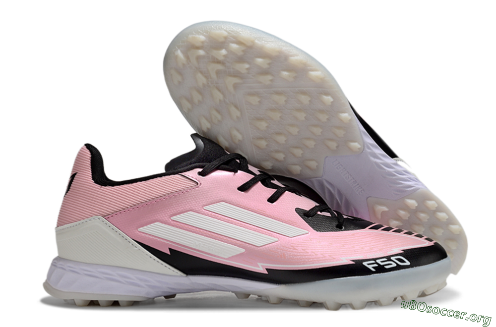 Adidas F50 Pro TF Football Shoes - Pink/Black/White 2