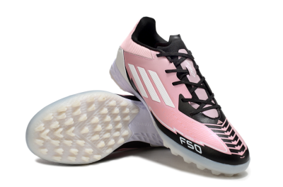 Adidas F50 Pro TF Football Shoes - Pink/Black/White