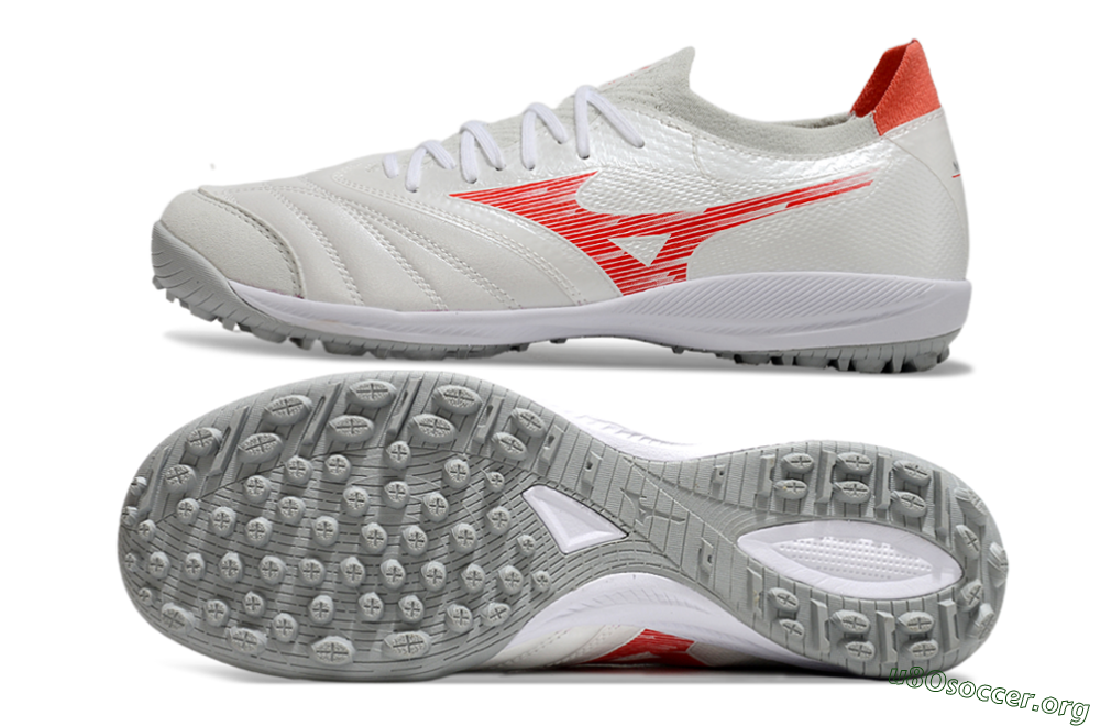 Mizuno Morelia Neo Sala TF Football Shoes - Grey/Red/White 1