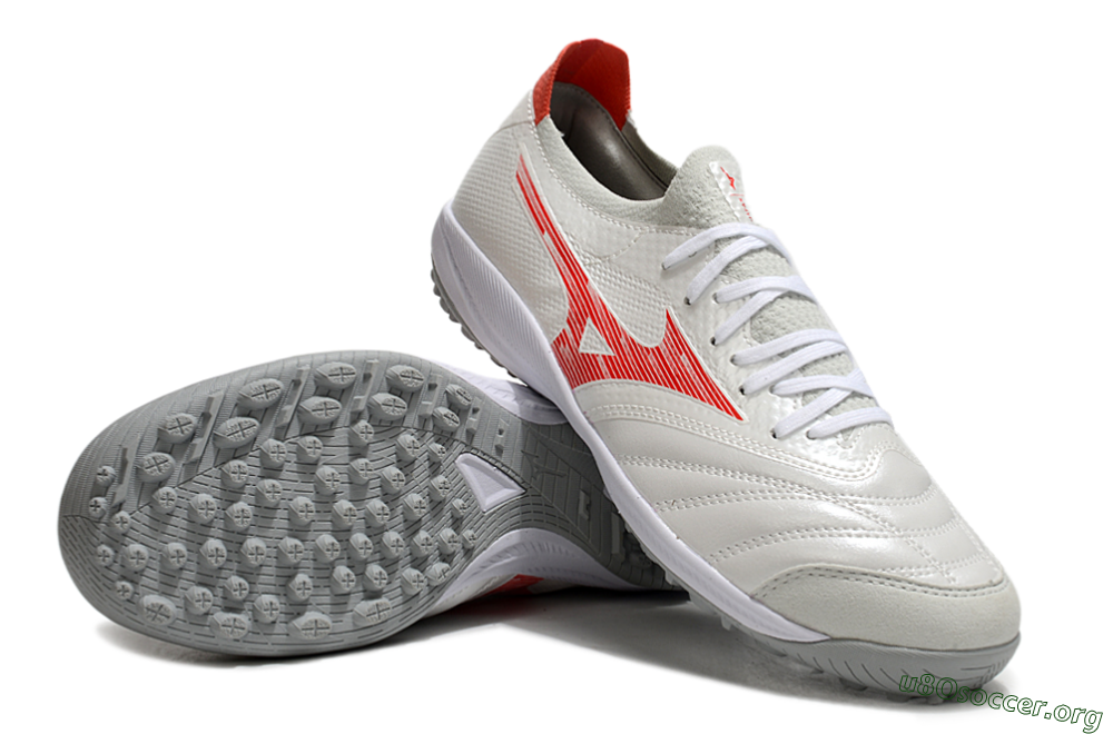 Mizuno Morelia Neo Sala TF Football Shoes - Grey/Red/White 0