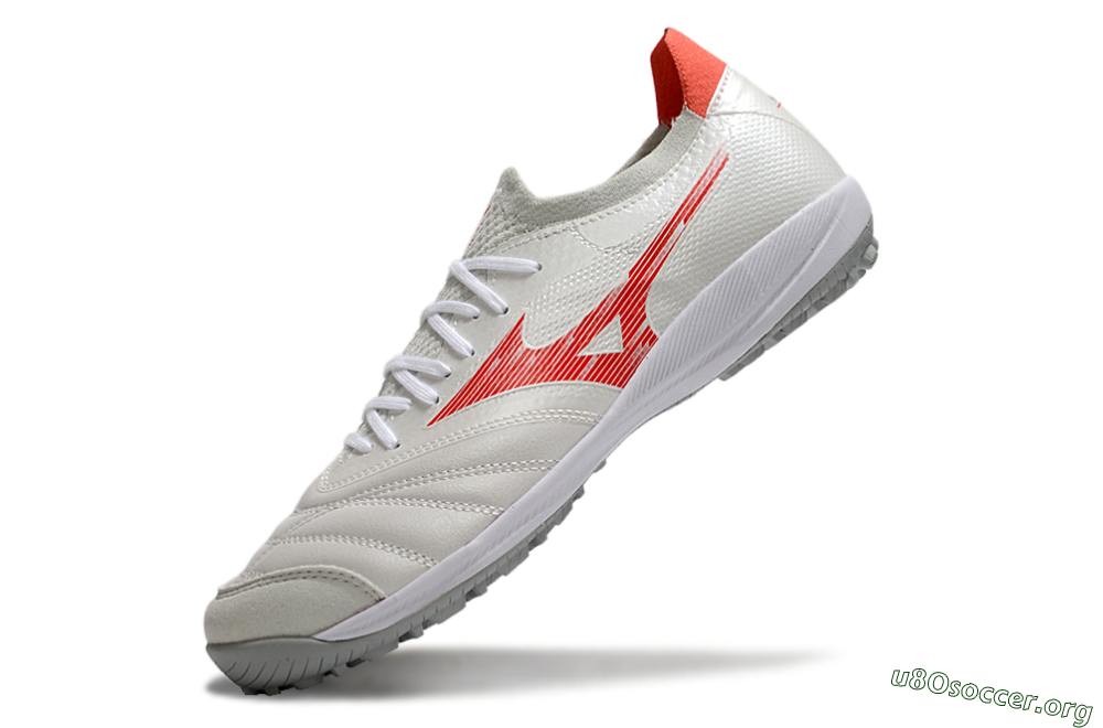 Mizuno Morelia Neo Sala TF Football Shoes - Grey/Red/White 5